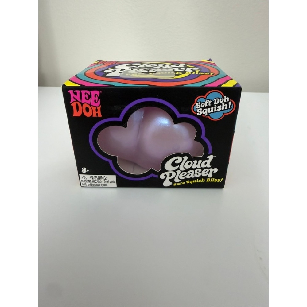 Nee-Doh Cloud Pleaser Fidget Toy Kids Unisex Purple Iridescent Squishy NWT